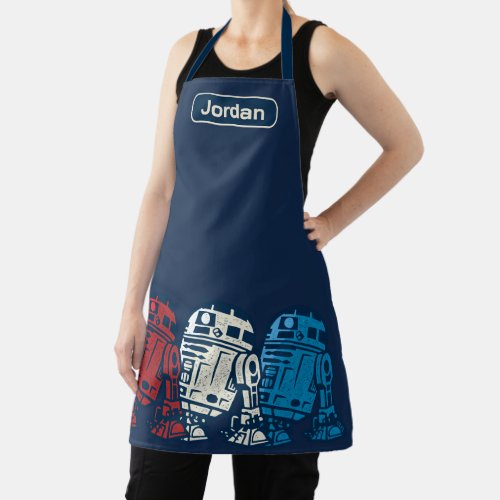 R2_D2 Red White and Blue Apron