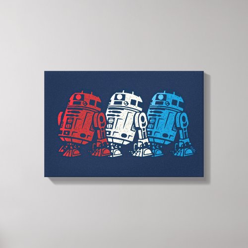 R2_D2 Red White and Blue Canvas Print