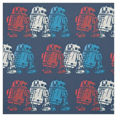 R2-D2 Red, White, and Blue Fabric