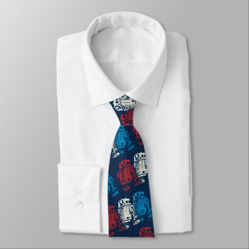 R2_D2 Red White and Blue Neck Tie