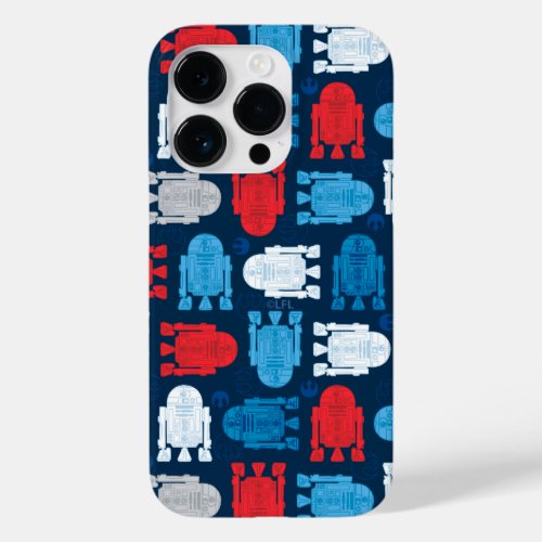 R2_D2 Red White and Blue Pattern Case_Mate iPhone 14 Pro Case