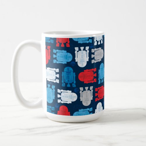 R2_D2 Red White and Blue Pattern Coffee Mug