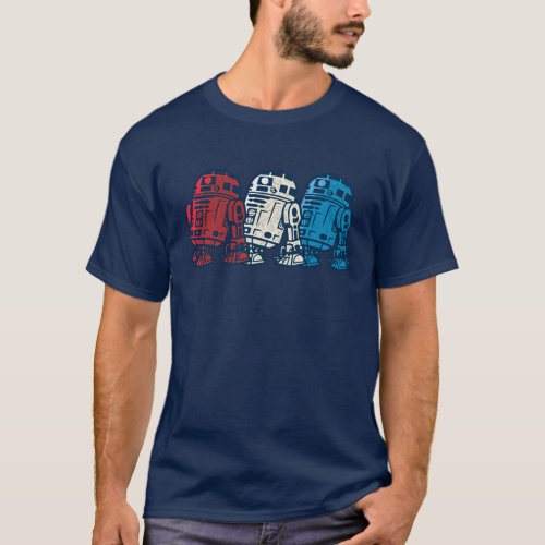 R2_D2 Red White and Blue T_Shirt