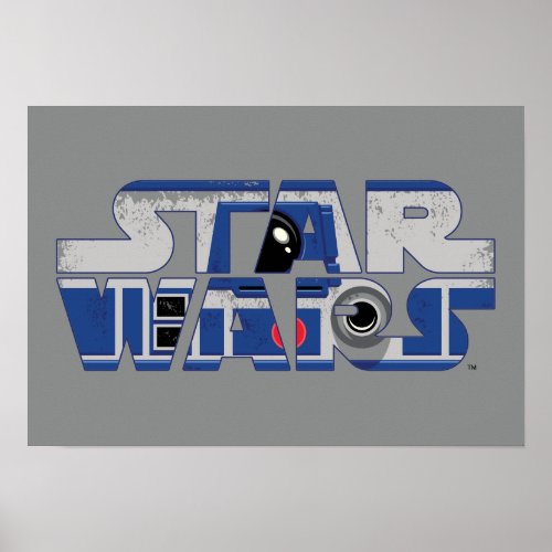 R2_D2 Star Wars Logo Poster