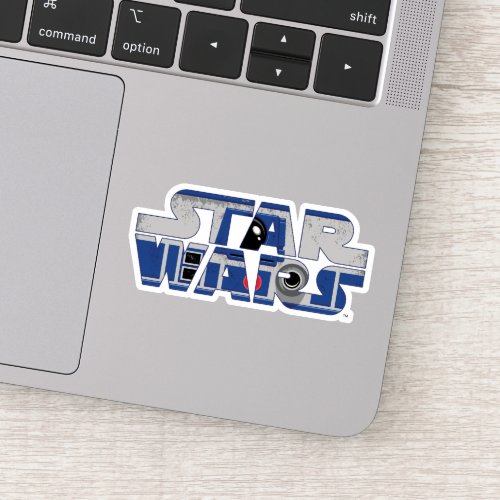 R2_D2 Star Wars Logo Sticker