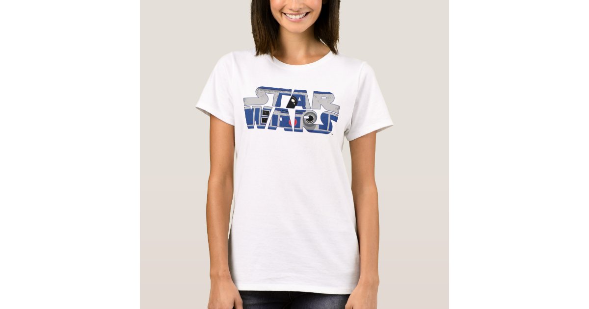 R2-D2 Star Wars Logo T-Shirt | Zazzle