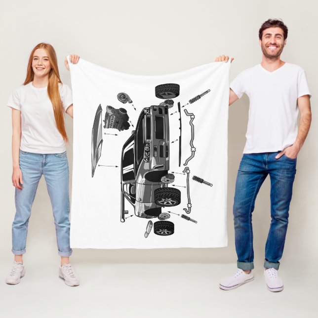 R34 SKYLINE ASSEMBLY FLEECE BLANKET (In Situ)