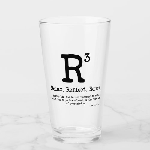 R3 Relax Reflect Renew Glass