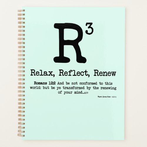 R3 Relax Reflect Renew Planner