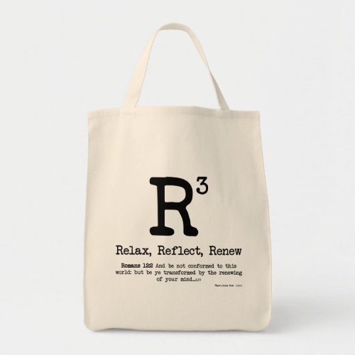 R3 Relax Reflect Renew Tote Bag