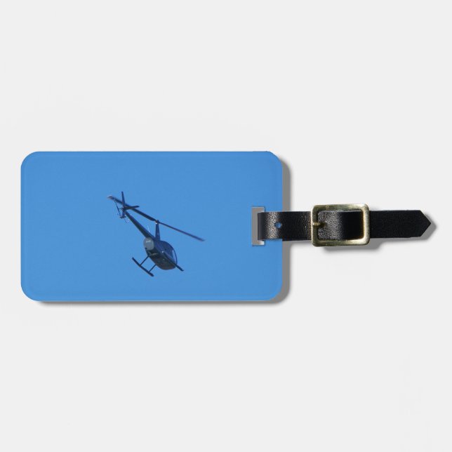 R44 Helicopter Luggage Tag (Front Horizontal)