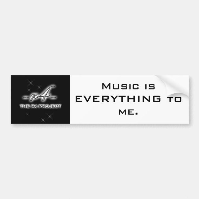 R4 - CAR/TRUCK BUMPER STICKER (Front)