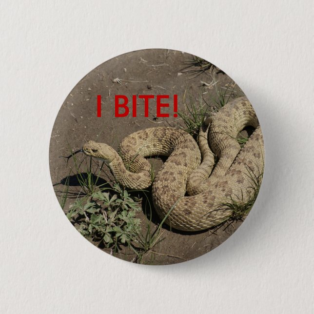 R6 Prairie Rattlesnake Button (Front)