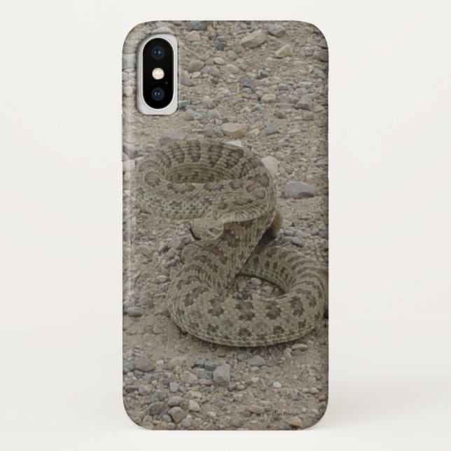 R9 Prairie Rattlesnake Coiled Case-Mate iPhone Case (Back)