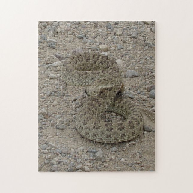 R9 Prairie Rattlesnake Coiled Jigsaw Puzzle (Vertical)