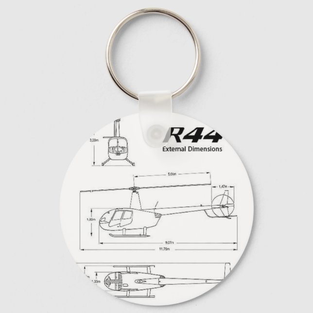 R-44 Robinson Keychain (Front)