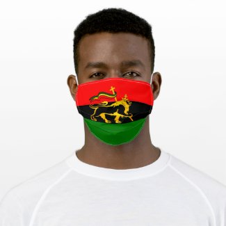 R.B.G (Red.Black.Green)  The Conquering Lion Cloth Face Mask