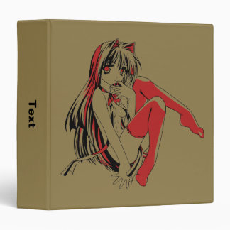 R & B Manga, Neko Catgirl Furry Loli Anime 3 Ring Binder