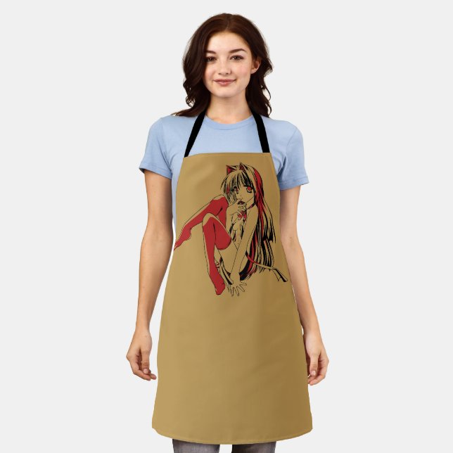 R & B Manga, Neko Catgirl Furry Loli Anime Apron (Worn)