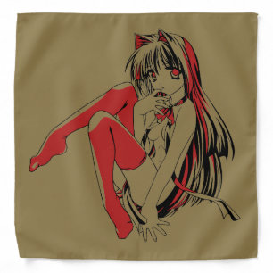 R & B Manga, Neko Catgirl Furry Loli Anime Bandana