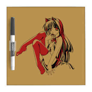 R & B Manga, Neko Catgirl Furry Loli Anime Dry Erase Board