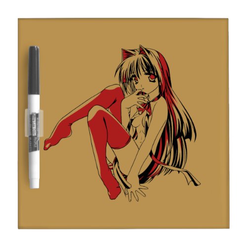 R  B Manga Neko Catgirl Furry Loli Anime Dry Erase Board