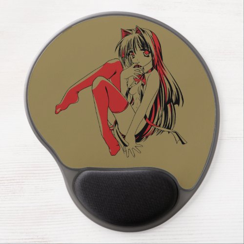 R  B Manga Neko Catgirl Furry Loli Anime Gel Mouse Pad