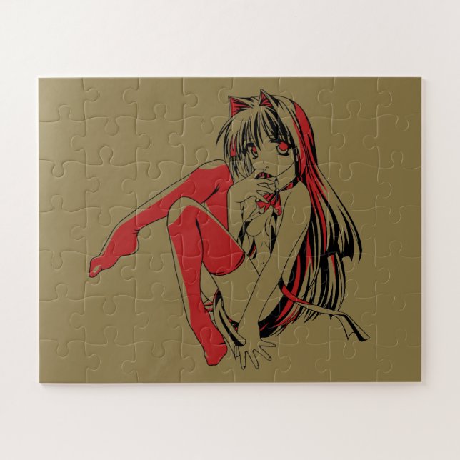 R & B Manga, Neko Catgirl Furry Loli Anime Jigsaw Puzzle (Horizontal)