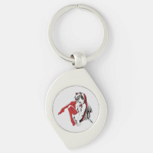 R & B Manga, Neko Catgirl Furry Loli Anime Keychain