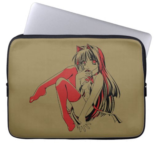 R  B Manga Neko Catgirl Furry Loli Anime Laptop Sleeve