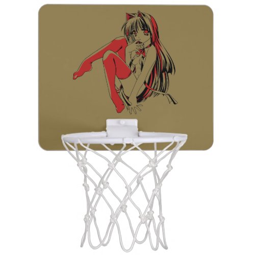 R  B Manga Neko Catgirl Furry Loli Anime Mini Basketball Hoop