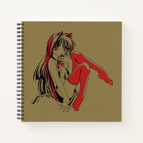 R  B Manga Neko Catgirl Furry Loli Anime Notebook