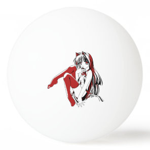 R & B Manga, Neko Catgirl Furry Loli Anime Ping Pong Ball