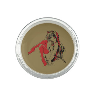 R & B Manga, Neko Catgirl Furry Loli Anime Ring
