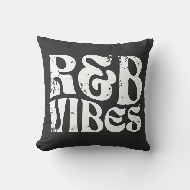 R&B vibes design  Throw Pillow (Front)