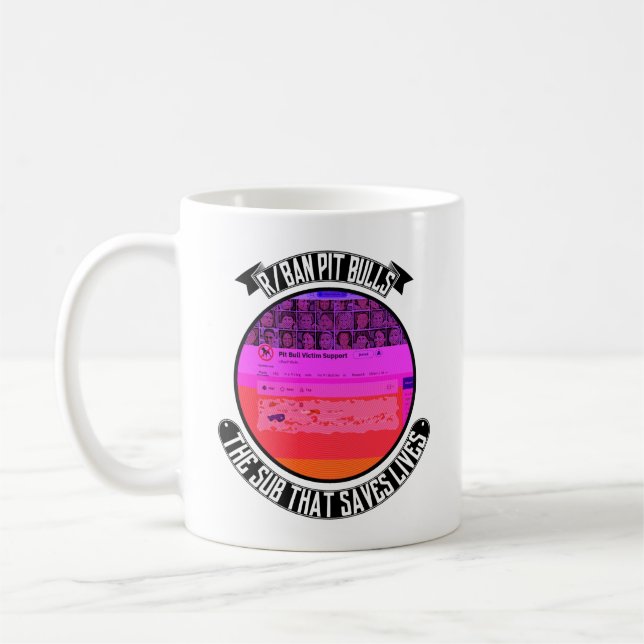 r/BanPitBulls - the sub that saves lives Coffee Mug (Left)