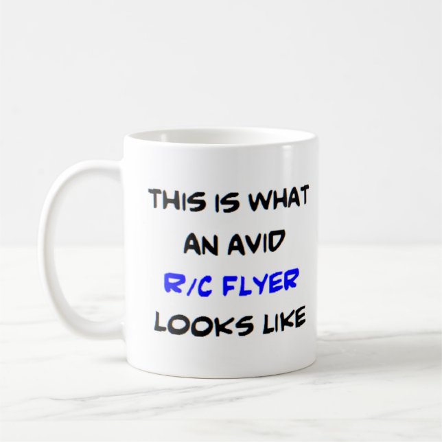 r/c flyer, avid coffee mug (Left)