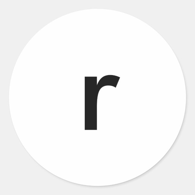 r classic round sticker (Front)