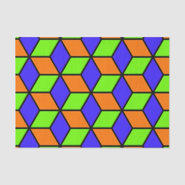 R Cube Look Tissue Paper (Front)