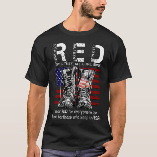 R.E.D Friday Military Remember Everyone Deployed T-Shirt