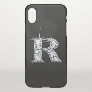 R Faux Diamond iPhone XS Case