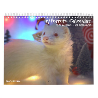 r/ferrets Calendar 3.5 Edition (2025) All Holidays
