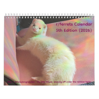 r/ferrets Calendar 5th Edition (2026)