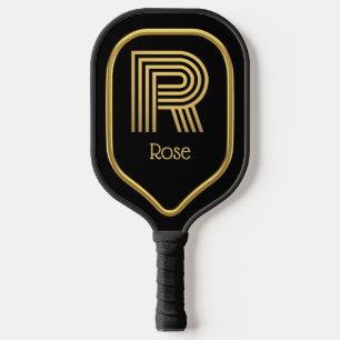 R Gold Initial Pickleball Paddle