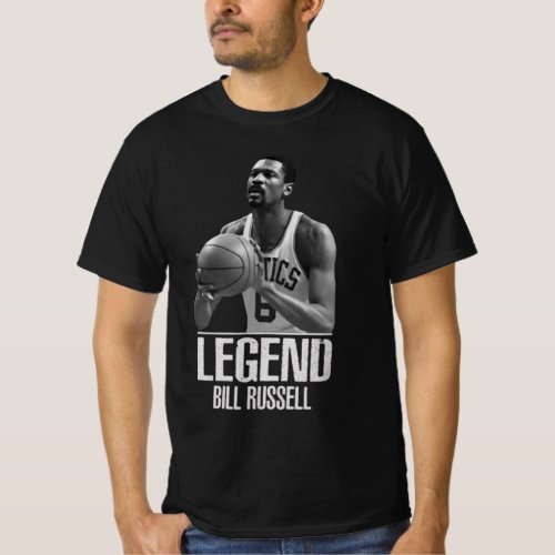 RIP Basketball Boston Bill Russell T_Shirt