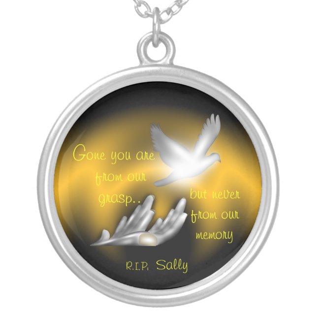 R.I.P/Condolence/In Memory of Necklace (Front)