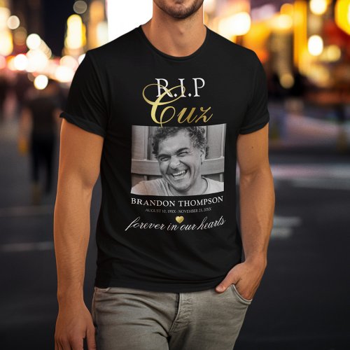 RIP Cousin Cuz Photo Memorial T_Shirt