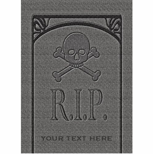 RIP Custom Name Gravestone Halloween Props Statuette