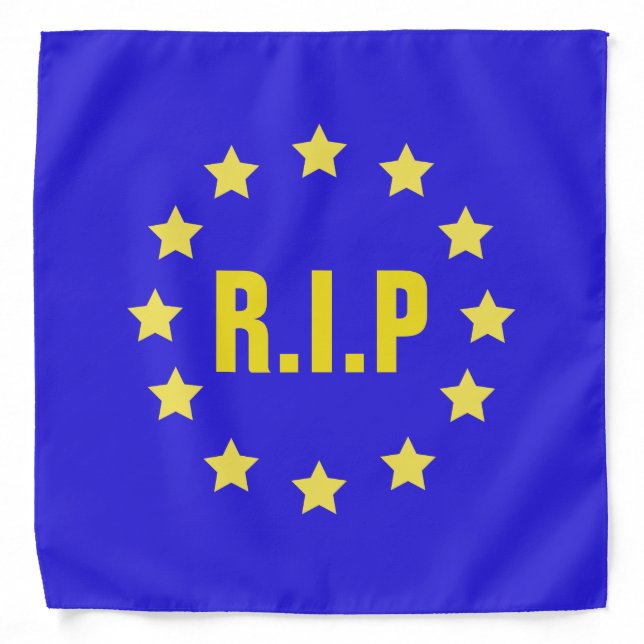 R.I.P EU Flag/Brexit Bandana (Front)