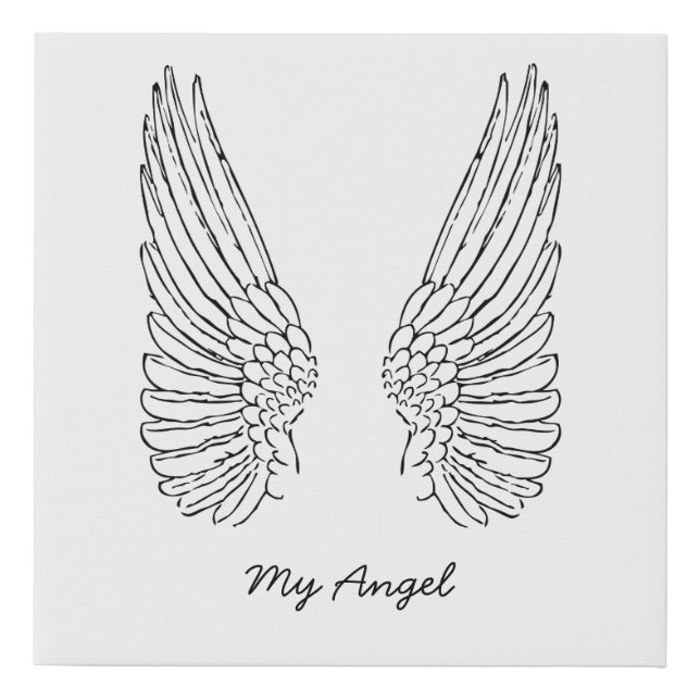 R.i.p memorial my angel canvas (Front)
